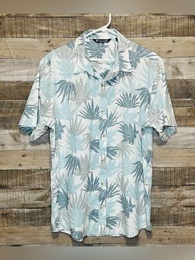 Travis Mathews Men’s Tropical Print Short Sleeve Button Down Shirt Size X-Large
